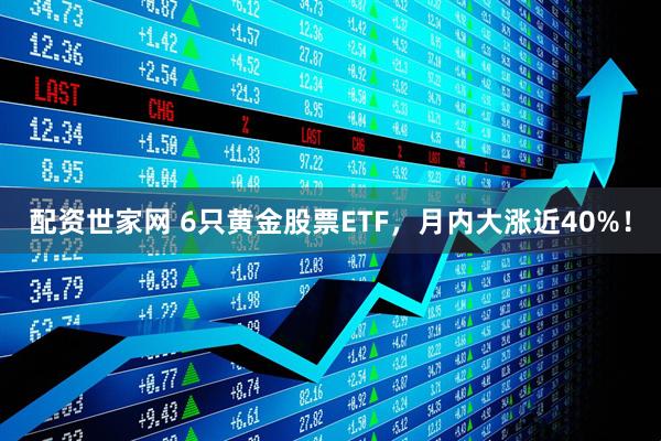 配资世家网 6只黄金股票ETF，月内大涨近40%！